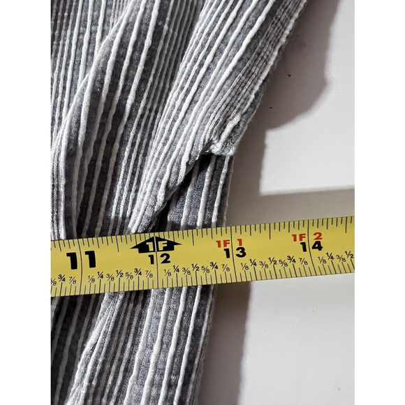 Caution To the Wind Anthropologie Jumpsuit Womens Medium Gray White Stretch - Picture 5 of 7